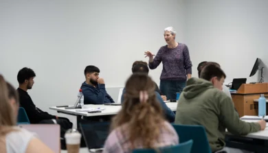 Secondary students at in class