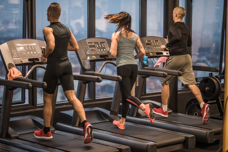 Student in sports hall